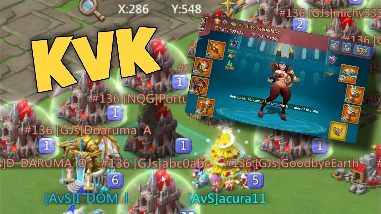 Lords Mobile - Mythic gear cant help them on KVK against DOM. Lets destroy them all