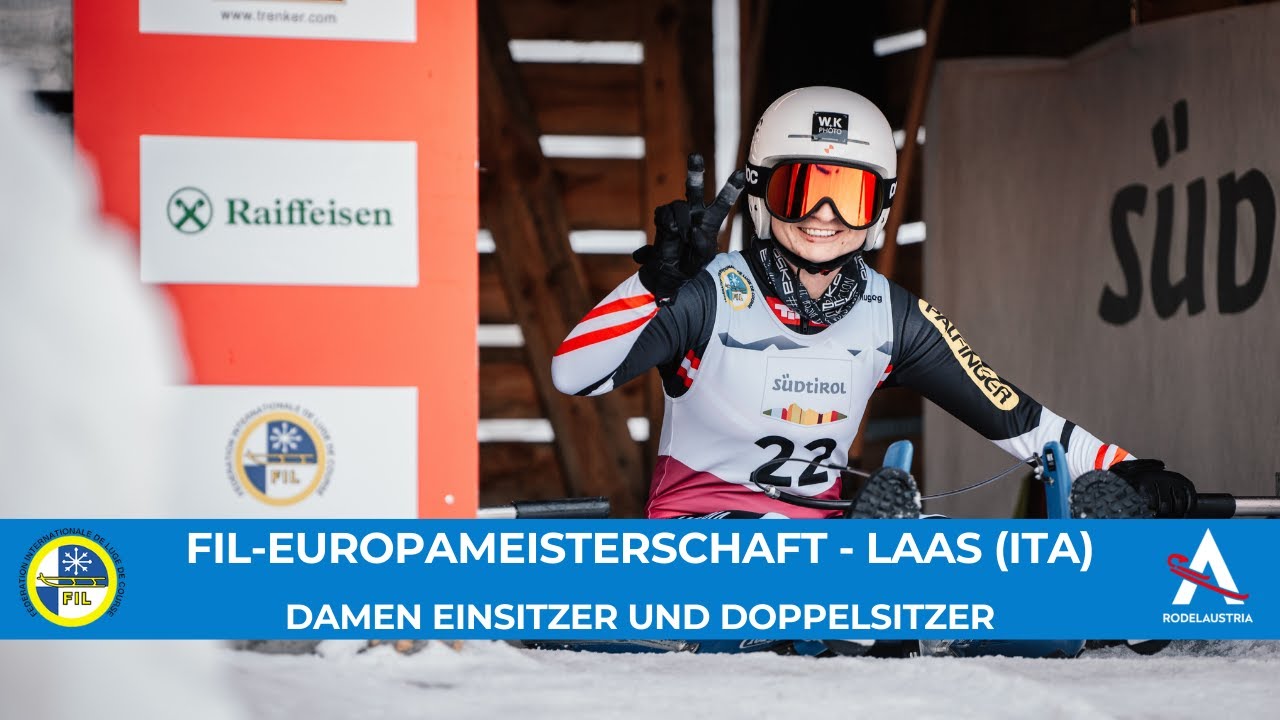 FIL Europameisterschaft im Rennrodeln auf Naturbahn I Laas (ITA) - Damen Einsitzer und Doppelsitzer