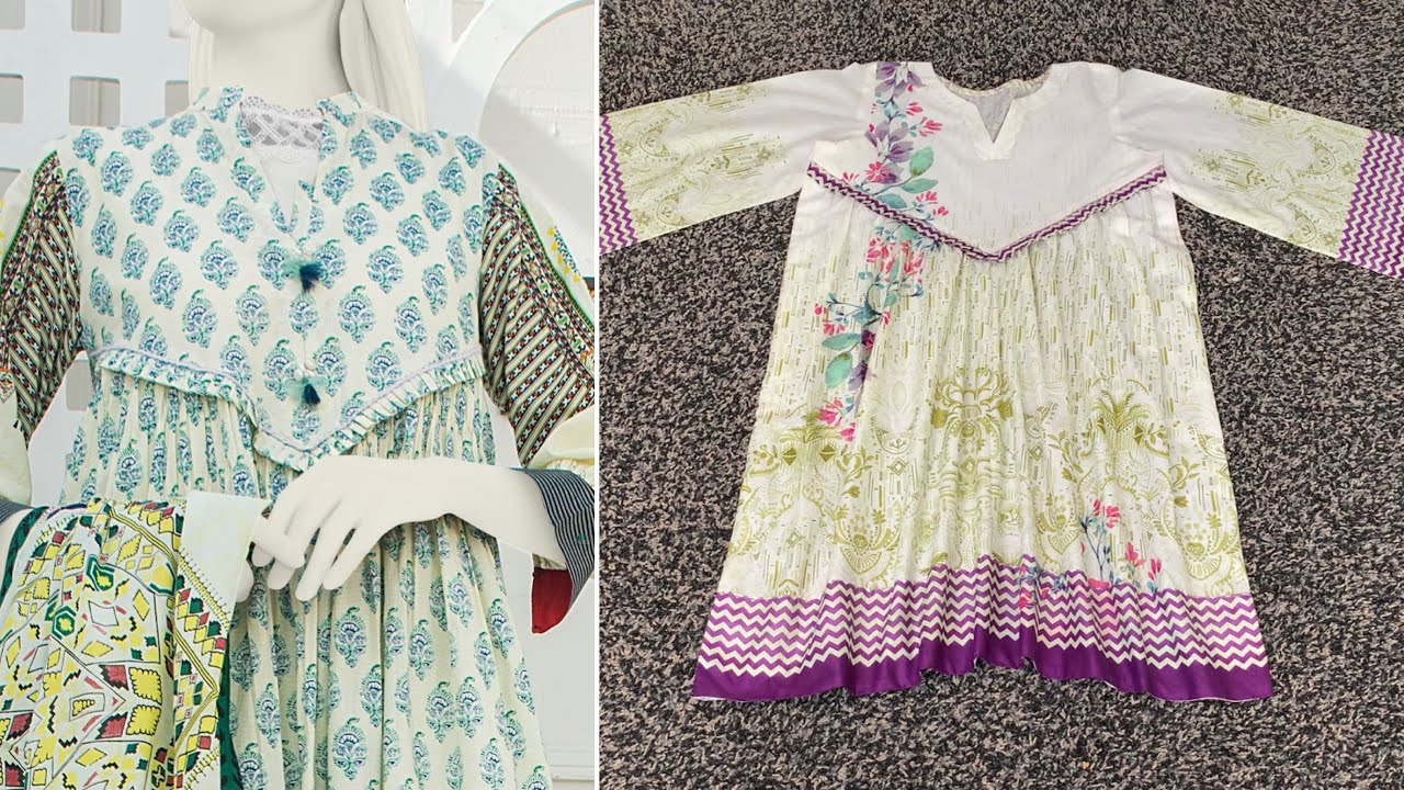 Very beautiful #designer frock cutting and stitching