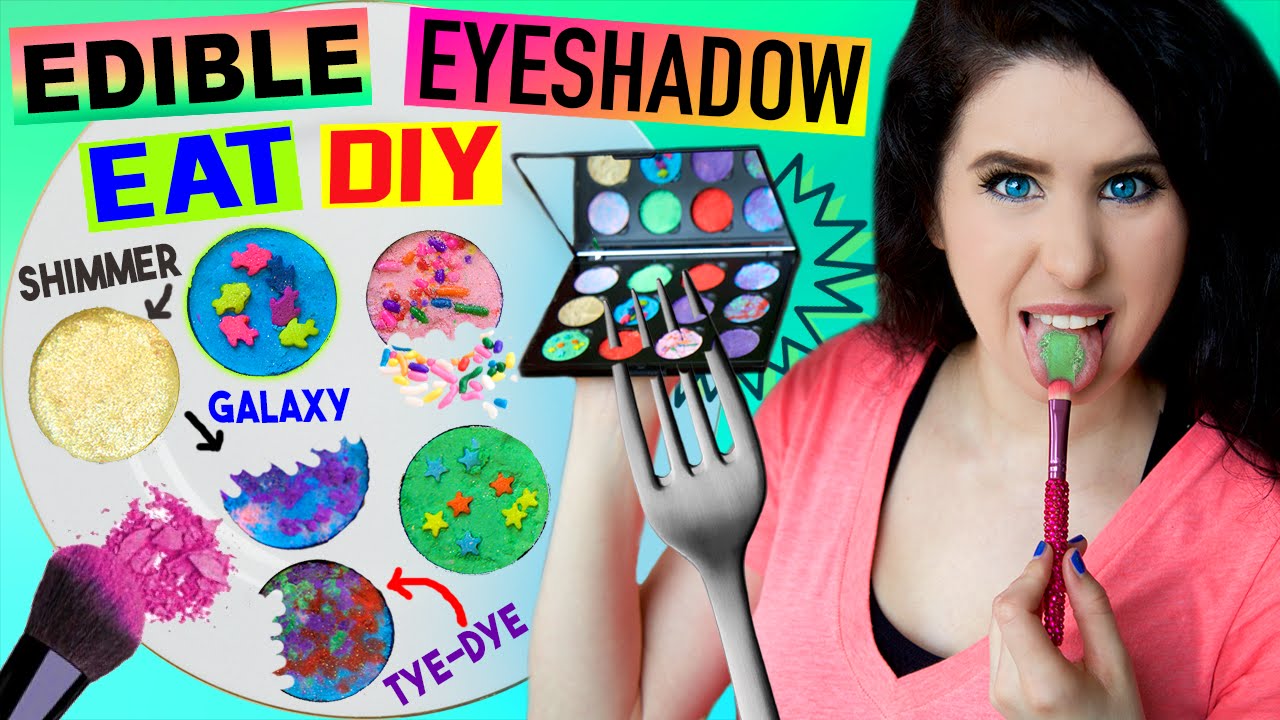 DIY Edible Eyeshadow | EAT Eyeshadow For Lunch | Eatable Makeup | How To Make Tasty Eyeshadow Food!