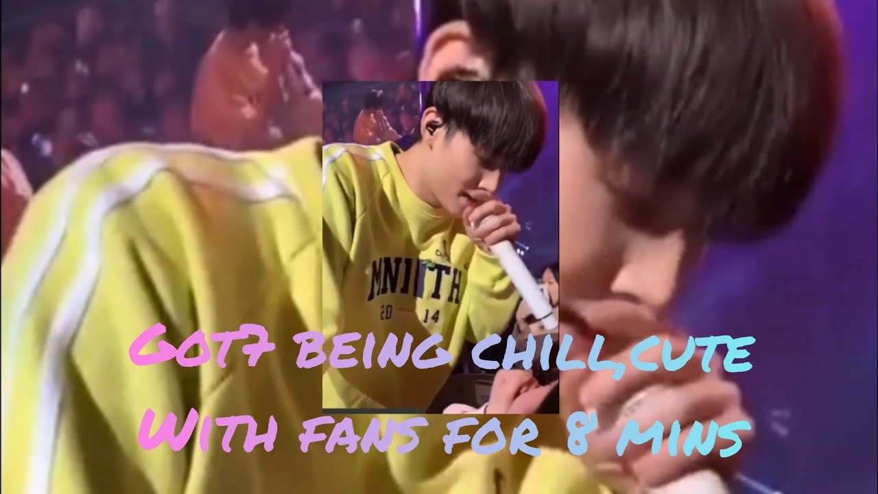 GOT7 BEING CHILL,CUTE WITH FANS FOR 8 MINS
