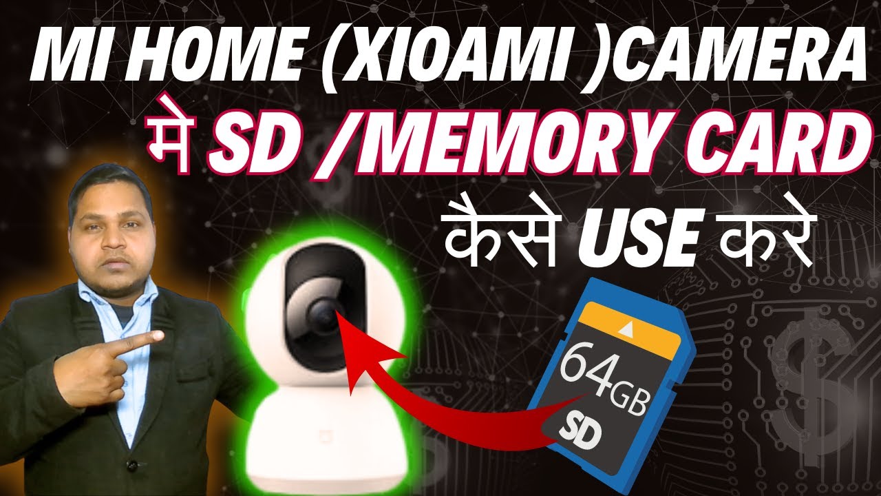 (114) How to insert and remove SD 32GB memory card into XIAOMI MI Home Security Camera 360