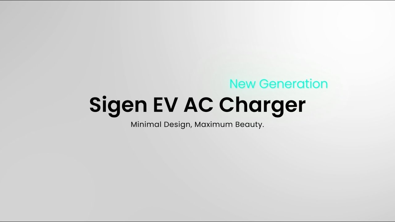 Sigen EV AC Charger New Generation