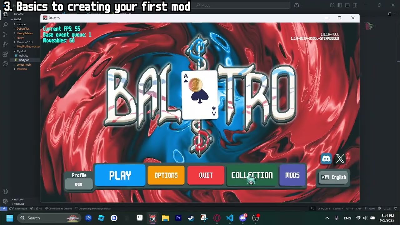 How to create your first Balatro mod (Part 1)