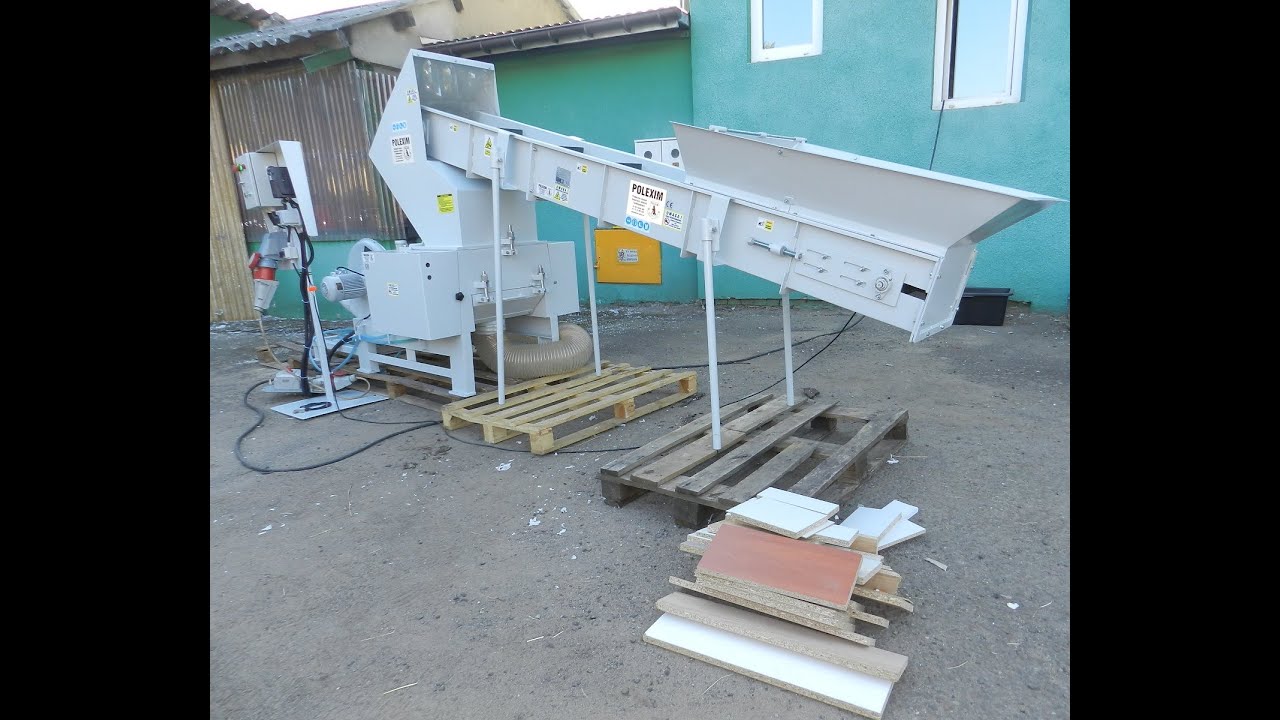 CHIPPER CRUSHER MK-200 FOR MELAMINE WOOD FIBERBOARD, LDPE, HDPE, PLASTIC, PET, PVC, PAPER