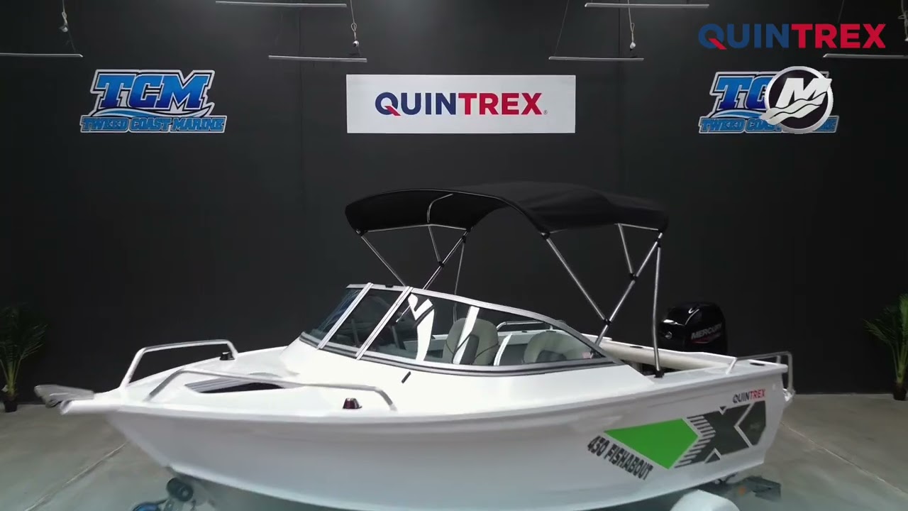 Quintrex 430 Fishabout Mercury 60hp 4 stroke outboard