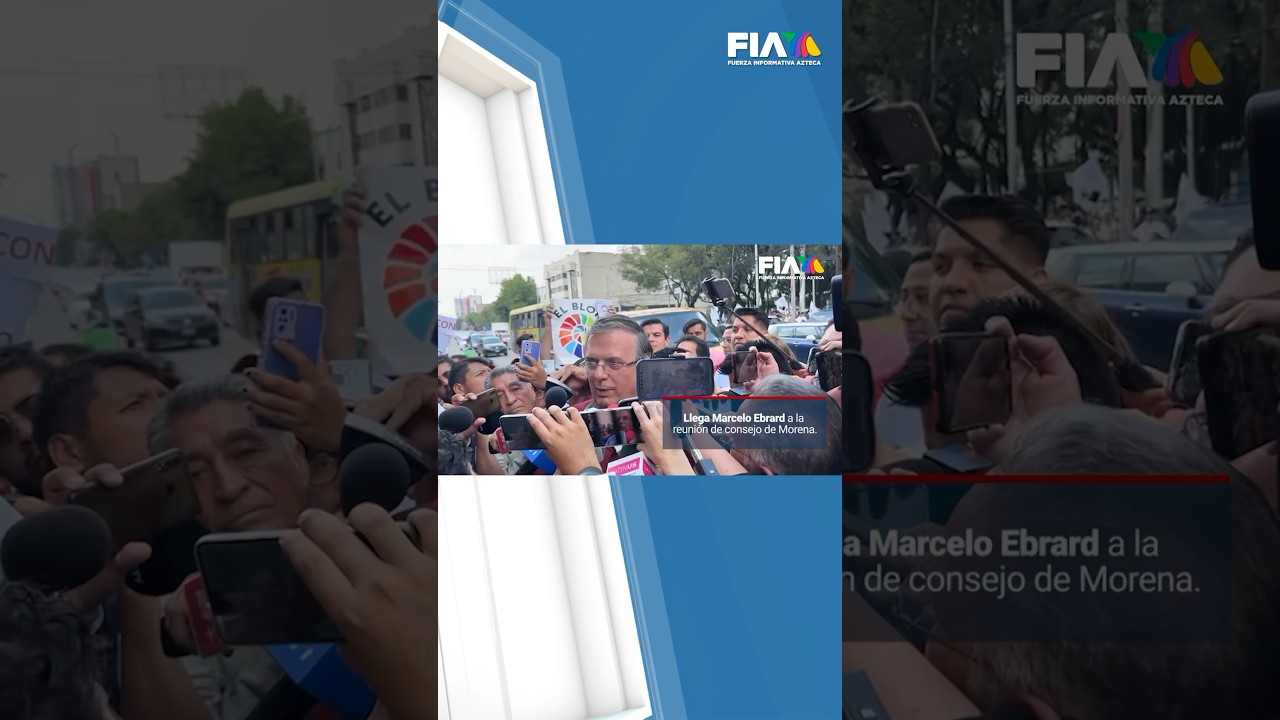 Canciller Marcelo #Ebrard llega a la sede del Consejo Nacional de #Morena