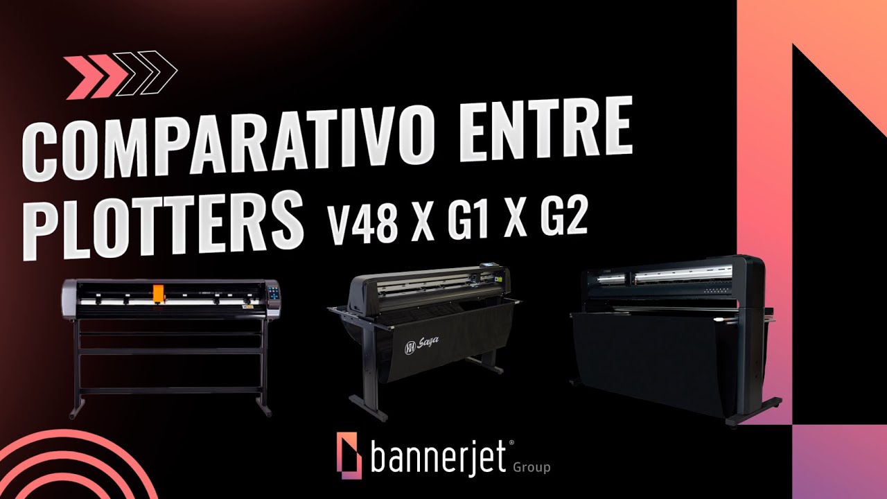Comparativo entre plotters Bannercut, V48, G1 e G2