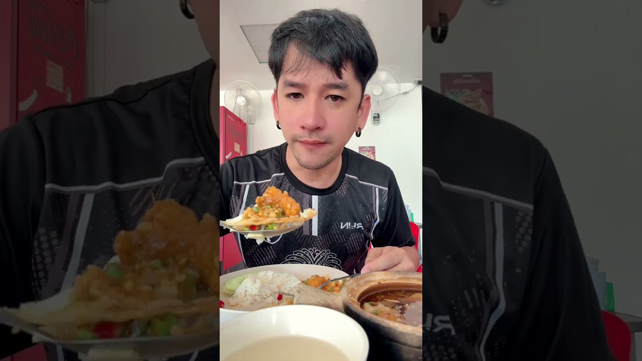 ข้าวผัดเครื่องแกงปลาทอด กะเพาะปลา #thaifood #กัเพาะปลา