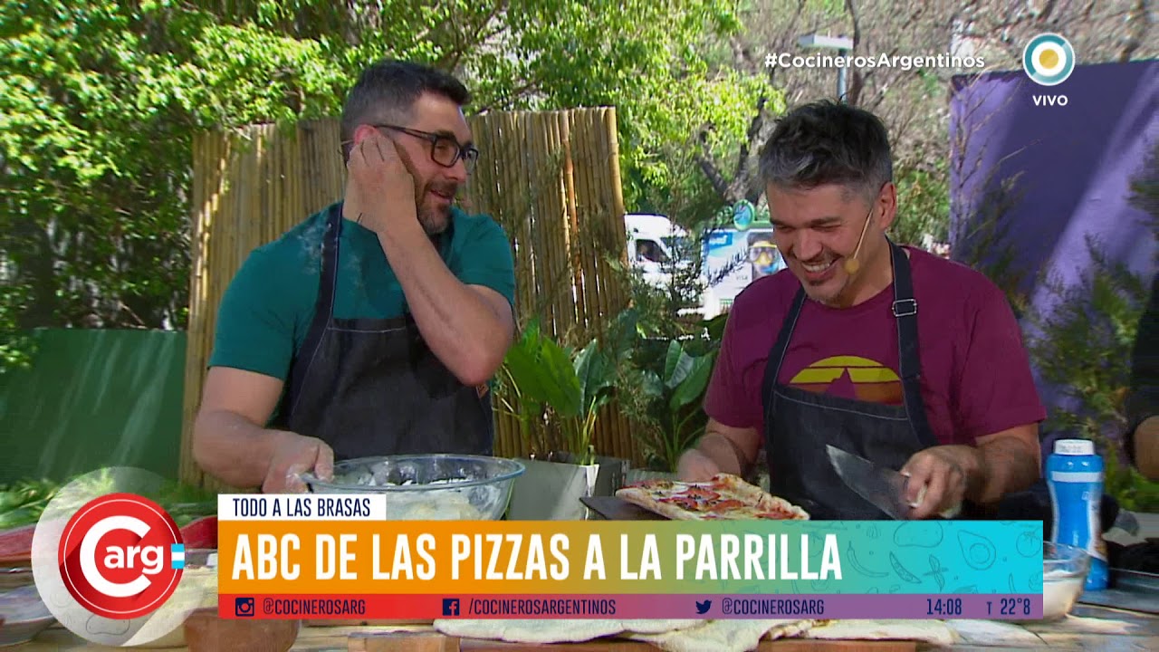 Pizzas a la parrilla