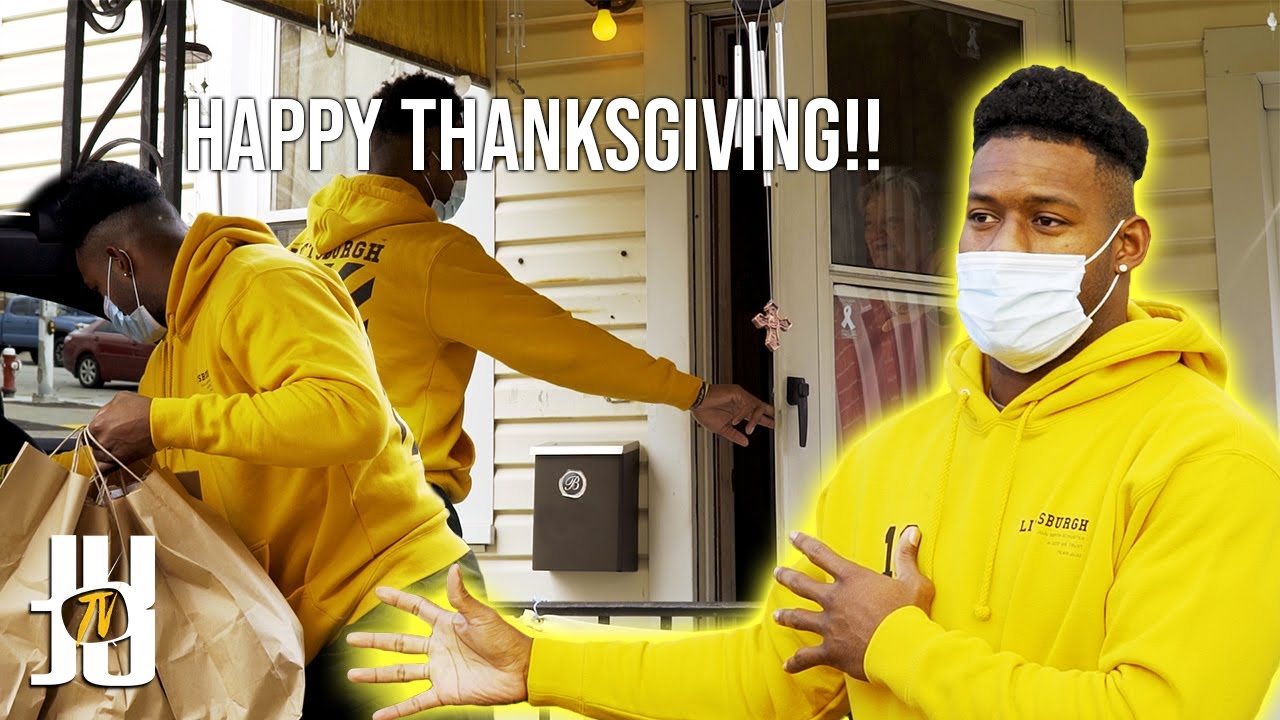 Giving Out Thanksgiving Dinners! // JuJu Smith-Schuster