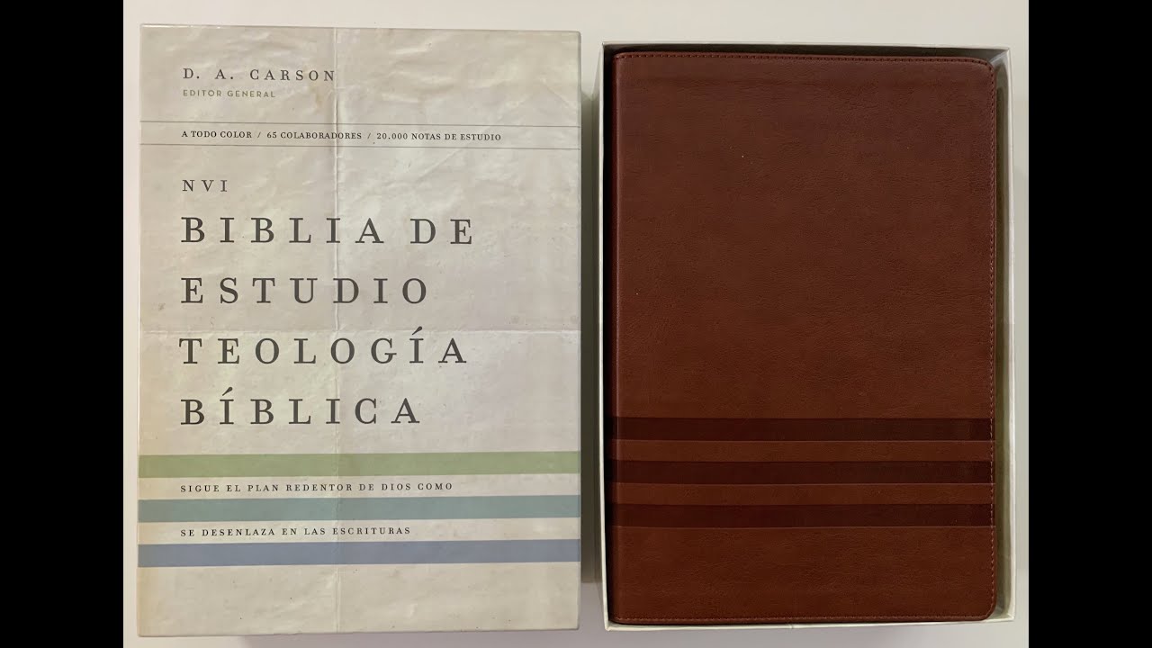 Biblia de Estudio Teología Bíblica. Editorial Vida. D.A. Carson.
