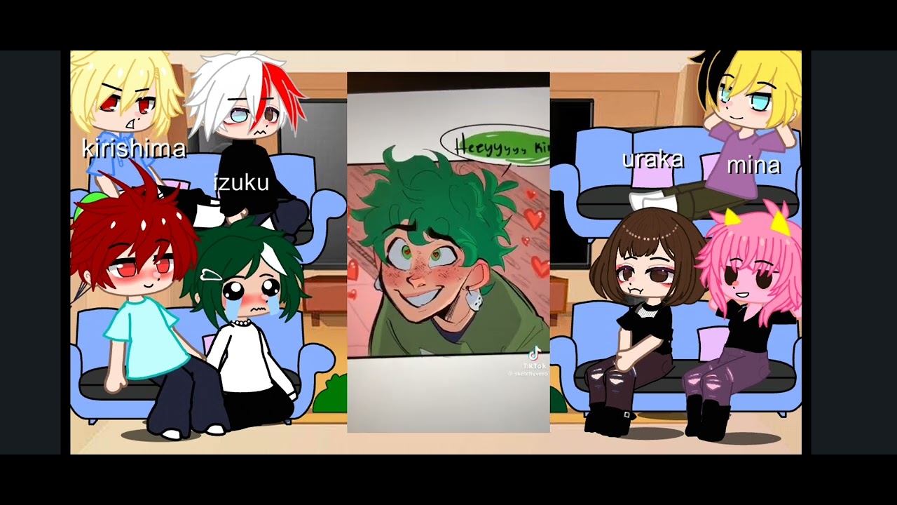 mha reacts to kirideku tiktoks!! ||kirideku|| minachako|| todobaku|| first reaction video🥳❤