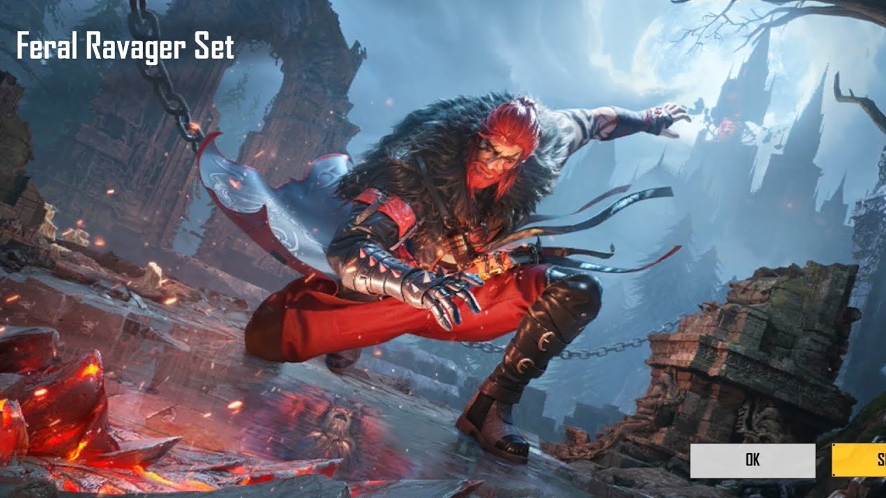 Feral Ravager set ultimate set [ in bgmi ]