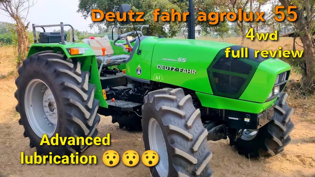 Deutz fahr agrolux 55 E 55hp 4wd tractor Full review | Price mileage and features