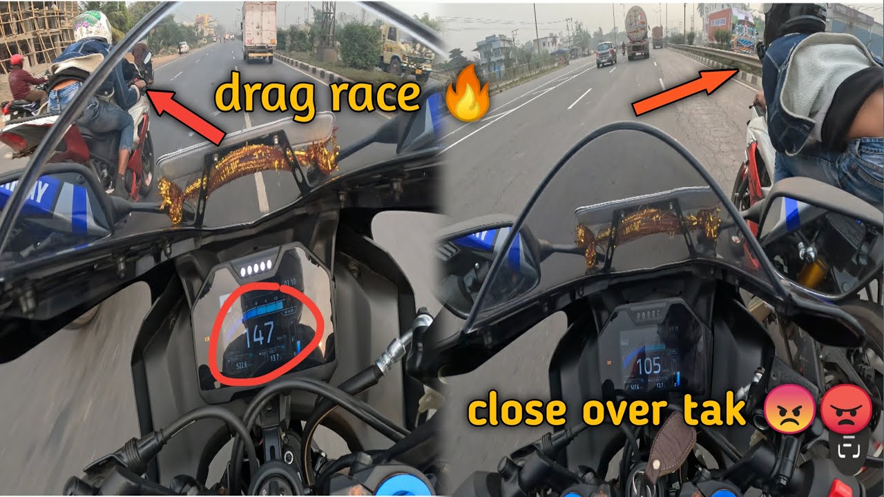 R15M Monster Energy drag race | r15 v3 vs r15m drag race
