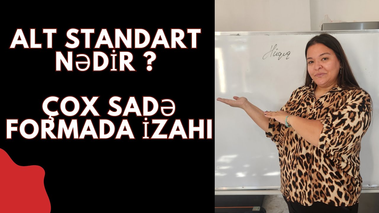 #Miq və Sertifikasiya# Alt standartı nədir?? Ən rahat üsulla izahı (Fərəcova Ayşən)