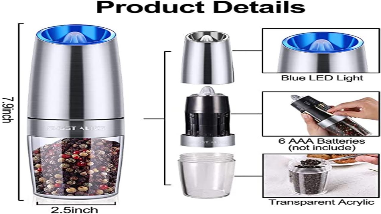 Gravity Electric Pepper Grinder #gravity #amazonbestsellers #amazon #abs #shorts