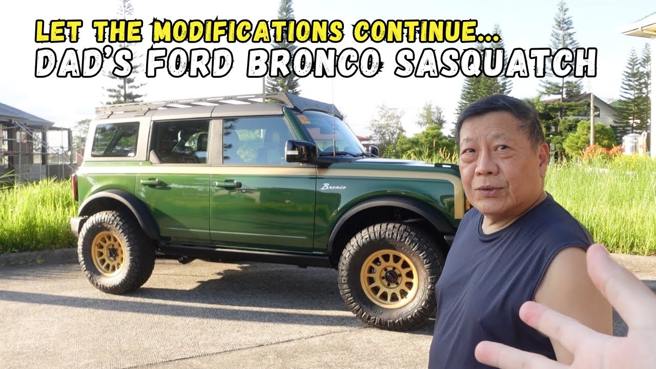 Dad modified his Ford Bronco just like his Suzuki Jimny