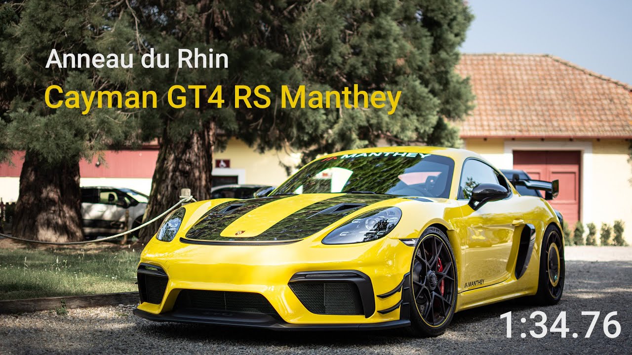 Cayman GT4 RS Manthey at Anneau du Rhin, 1:34.76