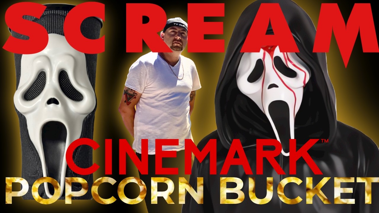 Cinemark 2026 Scream 7 Ghostface Bust Movie Theatre Popcorn Bucket And Mask Cup
