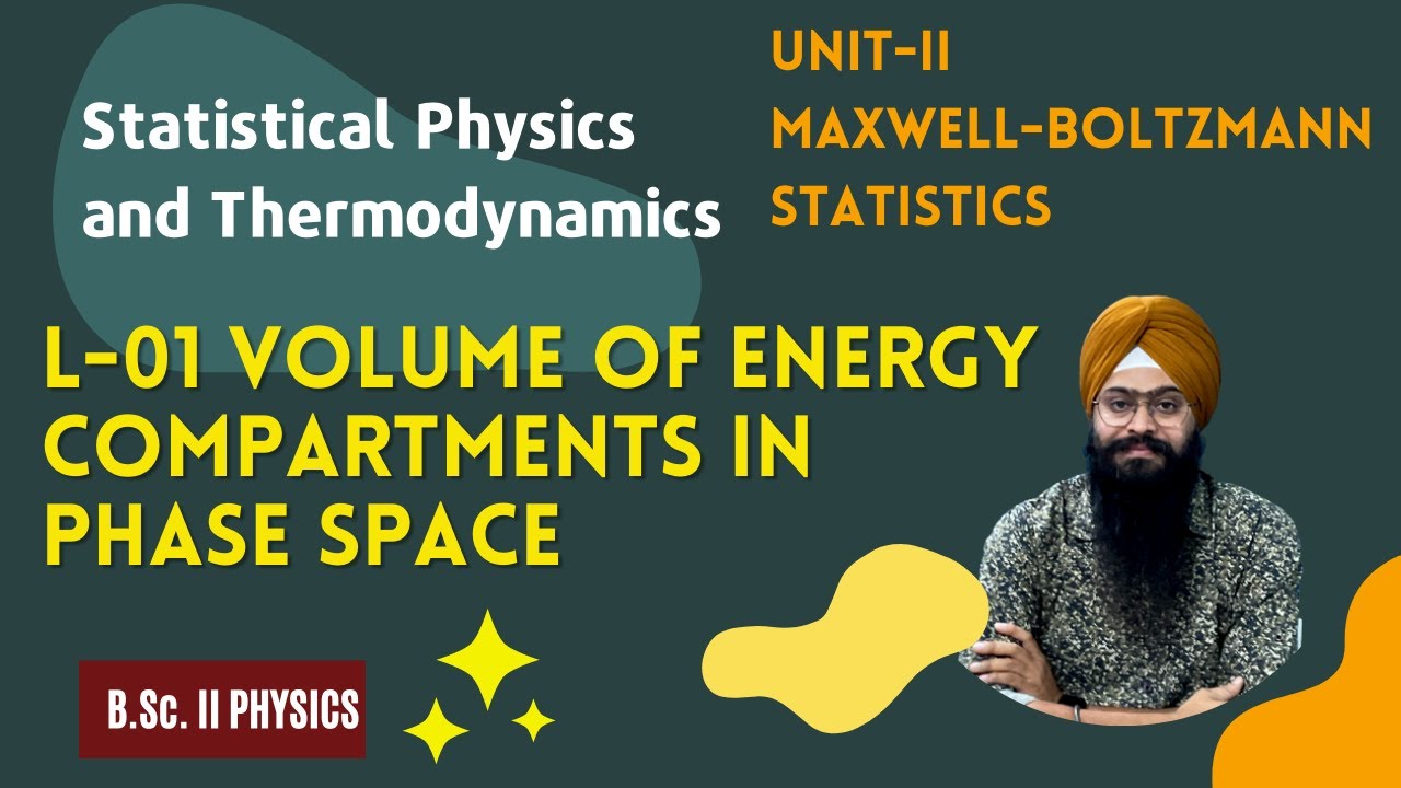 L 01 Unit 2 Volume of energy compartments in phase space | Statistical Physics and Thermodynamics