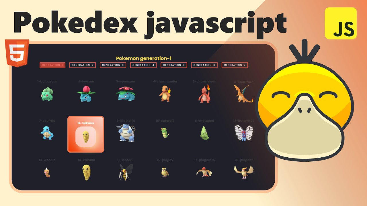 Proyecto #15 Pokedex con Javascript + html y css