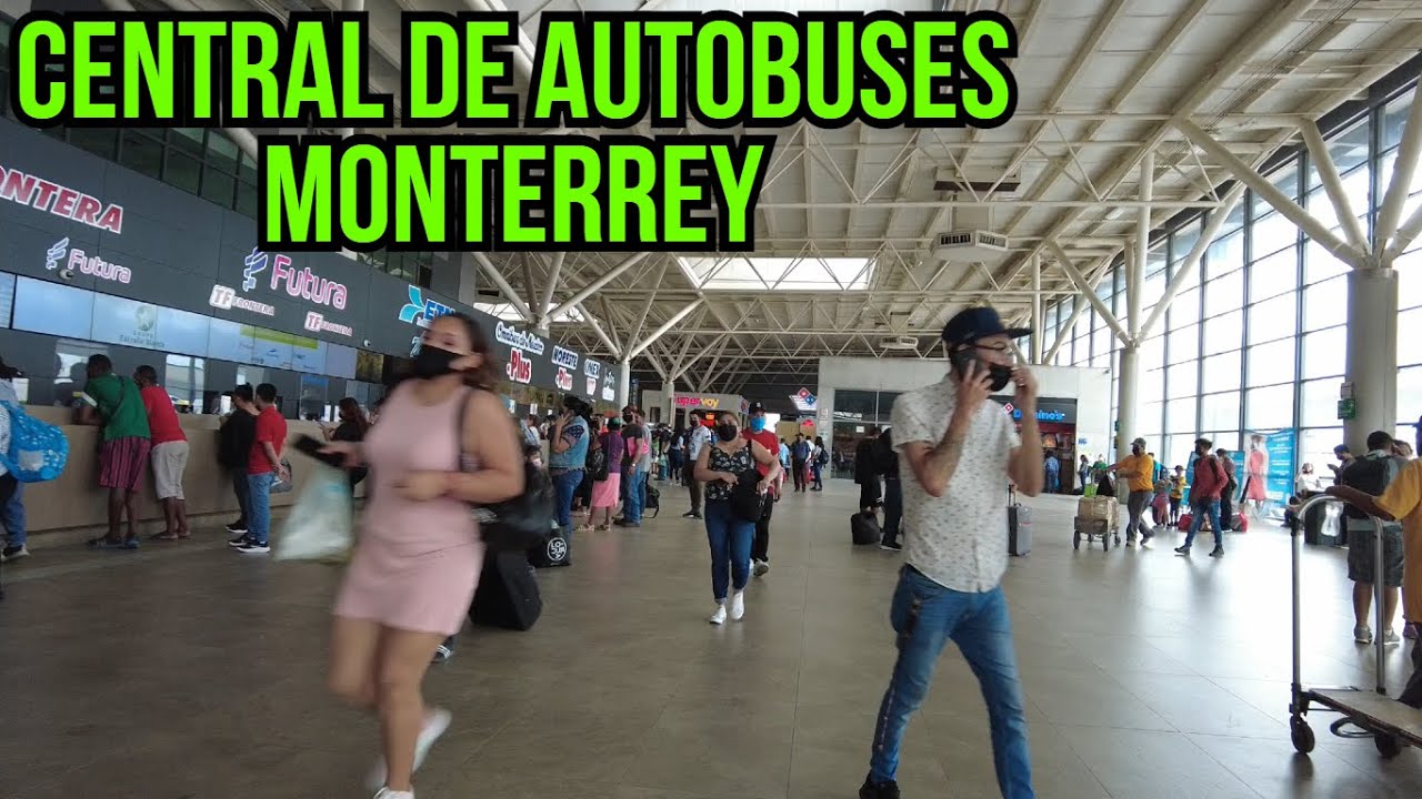 CENTRAL DE AUTOBUSES MONTERREY aumenta presencia de viajeros 2022  Mexico Walking Tour (4k)