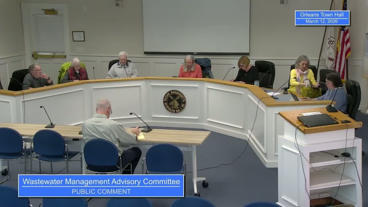 Wastewater Management Advisory Committee - March 12, 2026