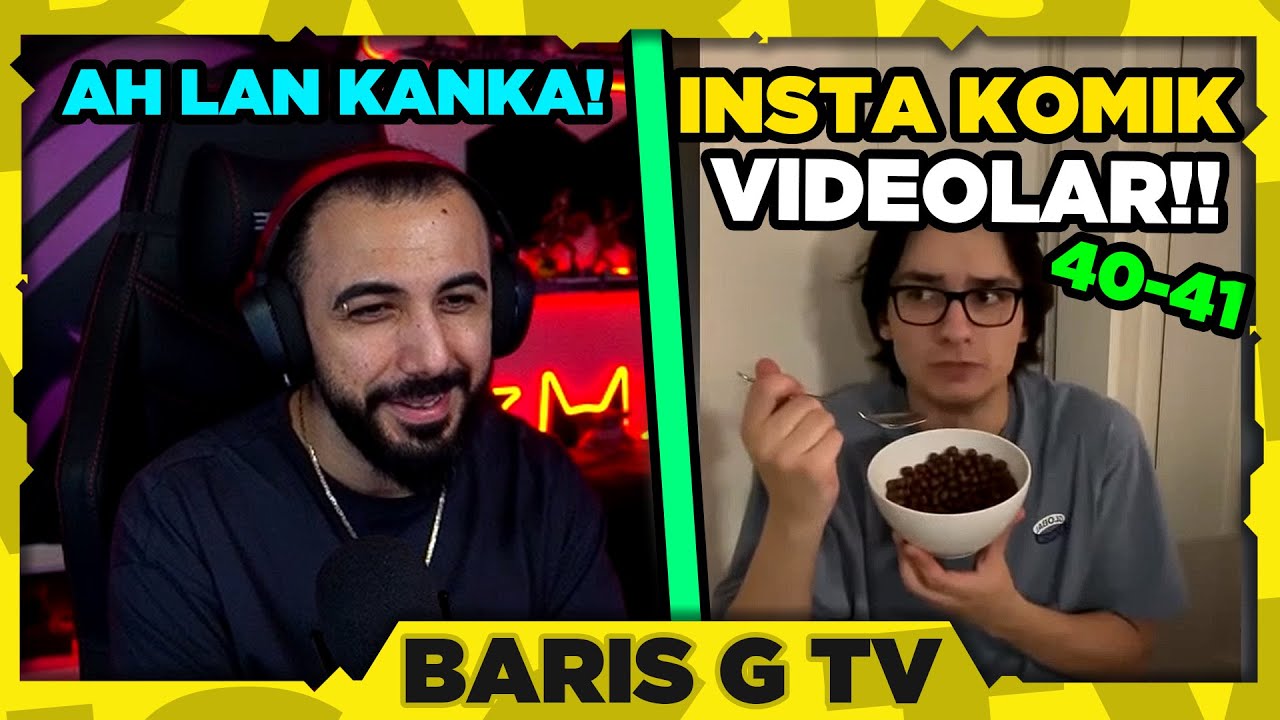 Barış G AH LAN KANKA - İNSTA KOMİK VİDEOLAR #40 VE #41 BÖLÜMLERİNİ İZLİYOR!!