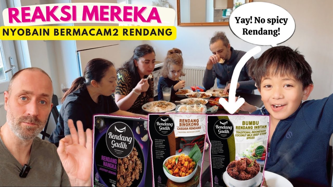 REAKSI MANTAN SUAMI & ISTRINYA NYOBA RENDANG SINGKONG & NANGKA | Timmy Happy ada non spicy rendang