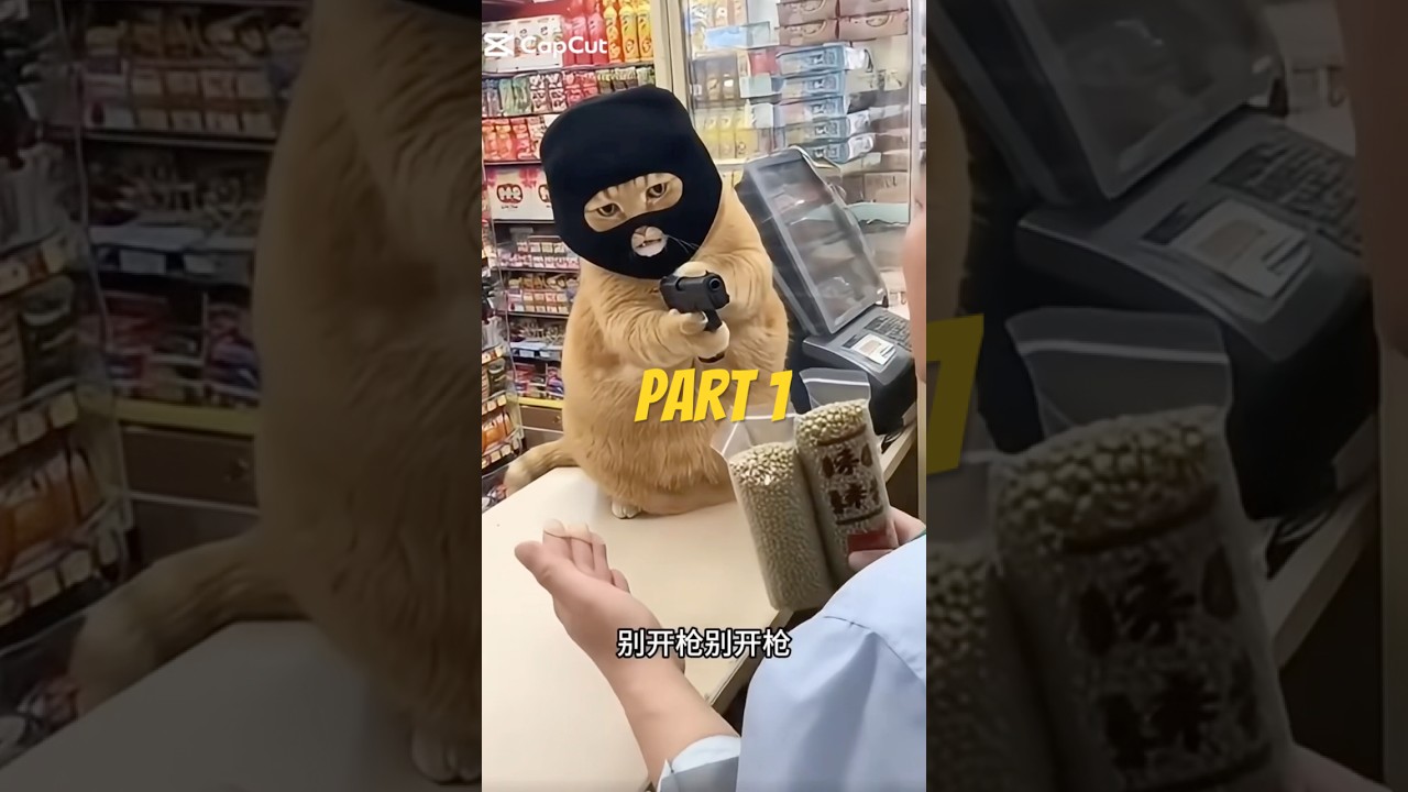 Masked Cat Criminal BUSTED by Police! 😹🚓 (Subscribe for Part 2!)