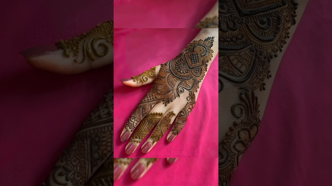 New mehndi design beautiful ❤️ #shorts #ytshorts #viralshorts #trending #tiktok #mehndi #latest