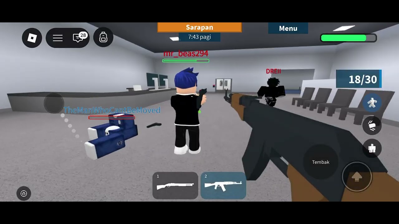 Prison life #roblox #tembak tembakan