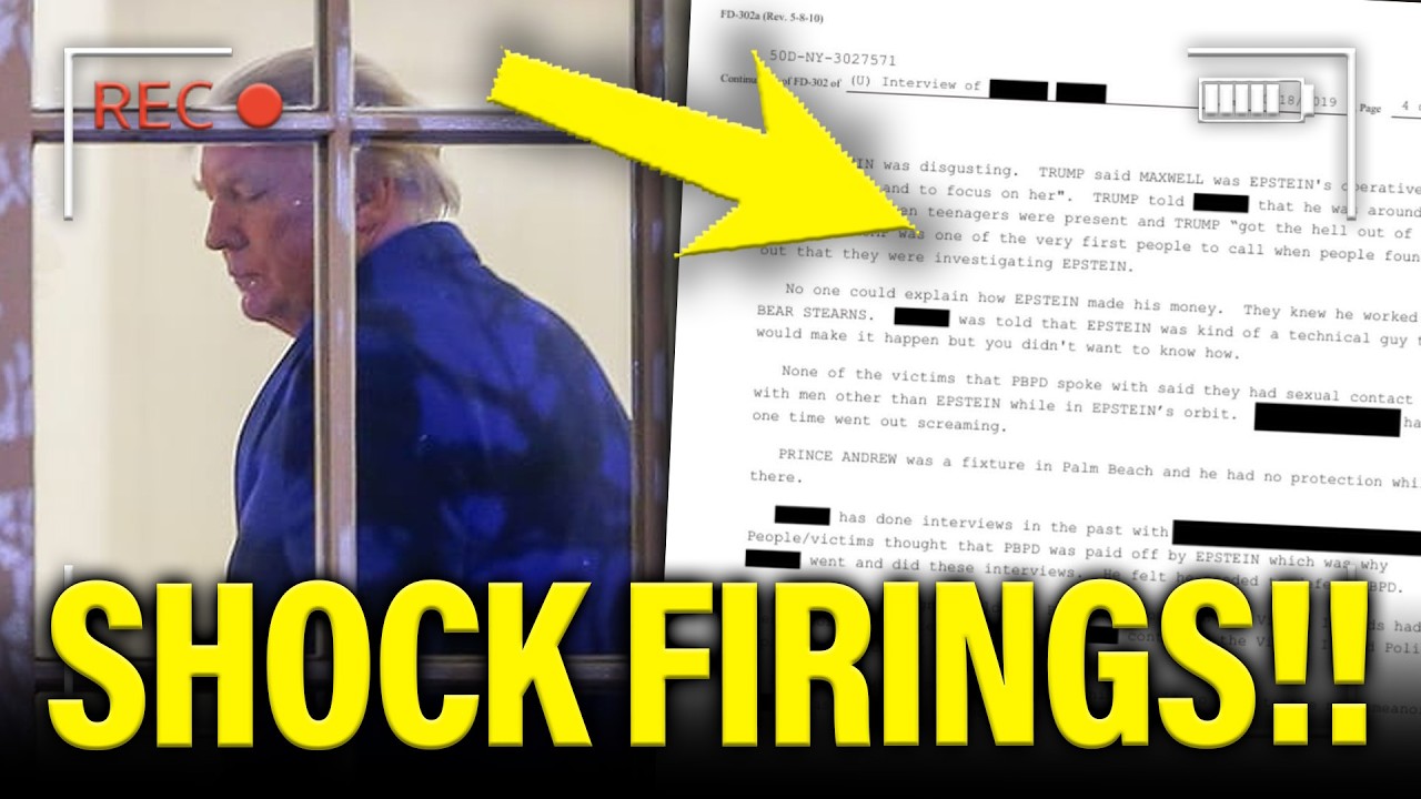 🚨 SHOCK FIRINGS after BOMBSHELL EPSTEIN Release