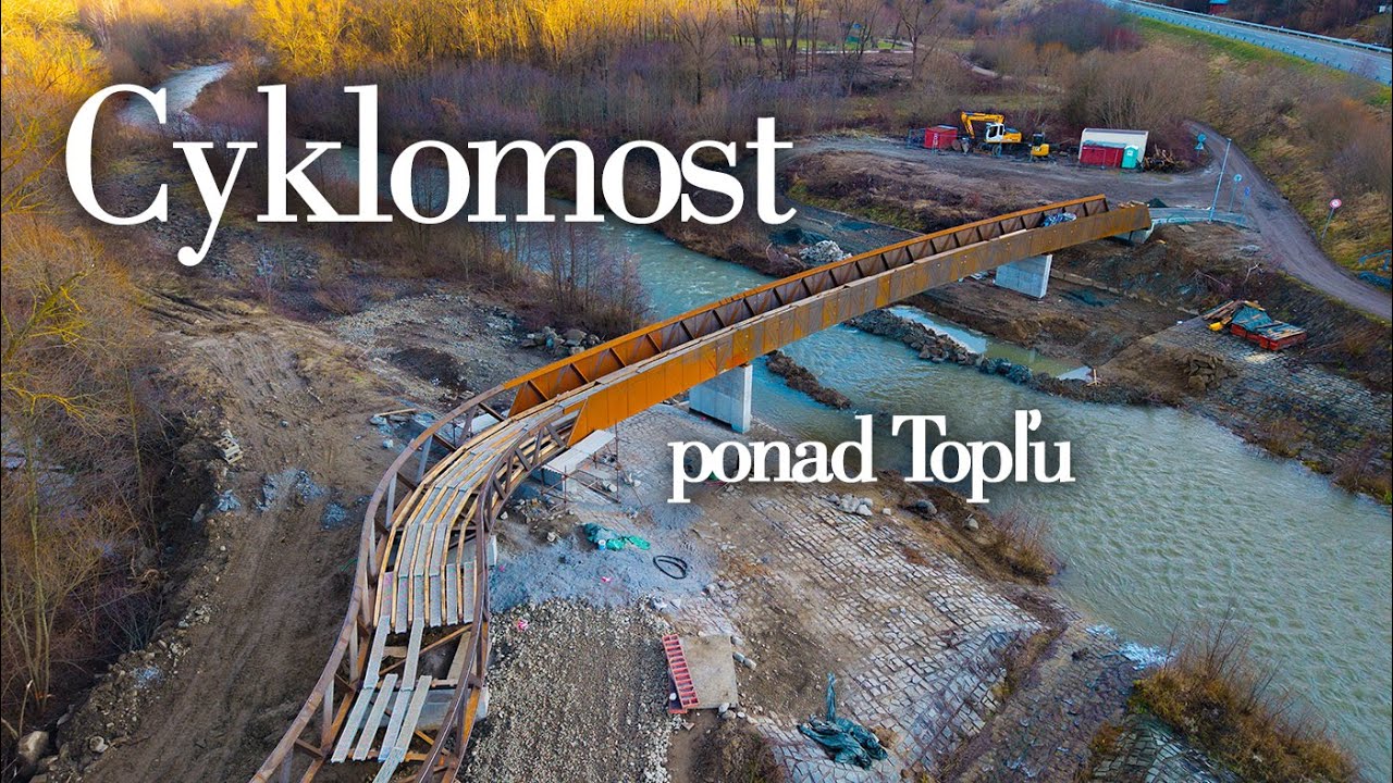 Nová cyklolávka ponad Topľu je už kompletne osadená