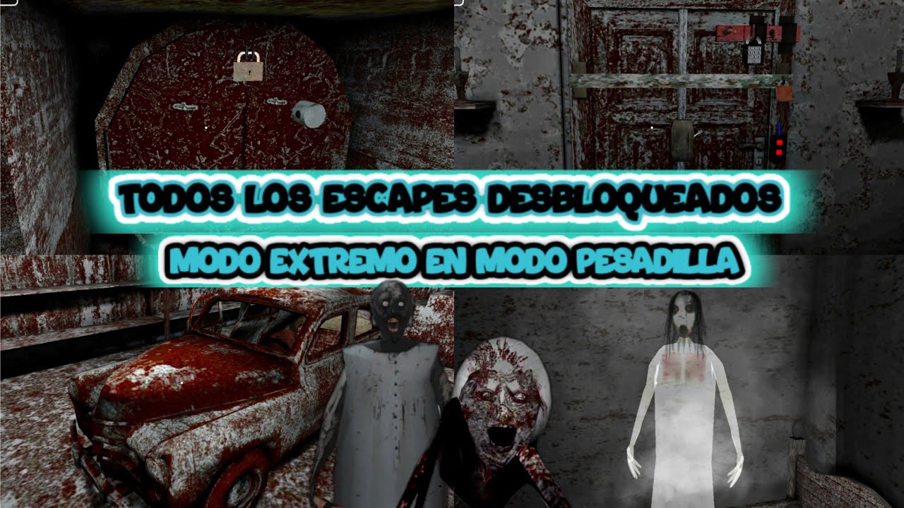 TODOS LOS ESCAPES DESBLOQUEADOS EN MODO PESADILLA || DIFÍCIL