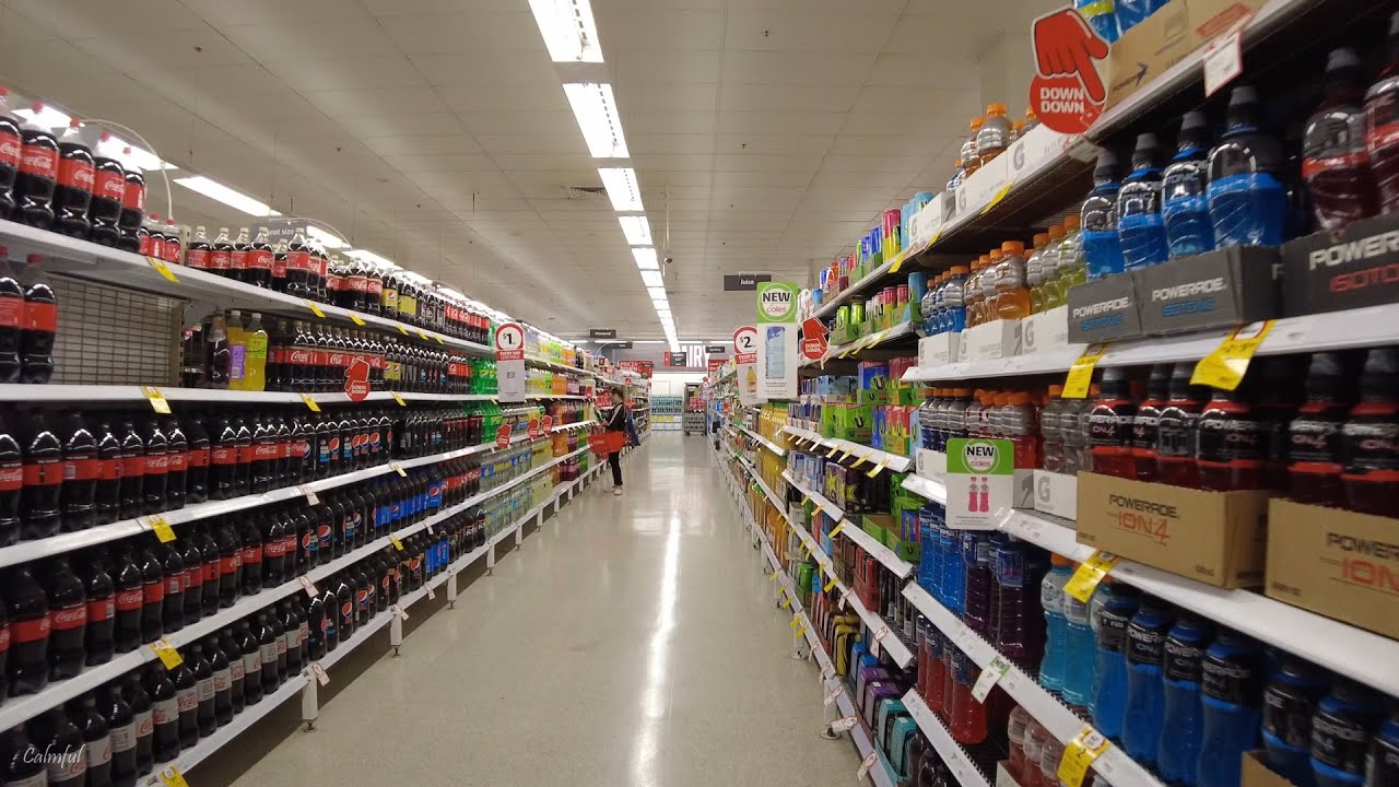 Supermarket Walk-through in Sydney Australia | Woolworths & Coles 4K