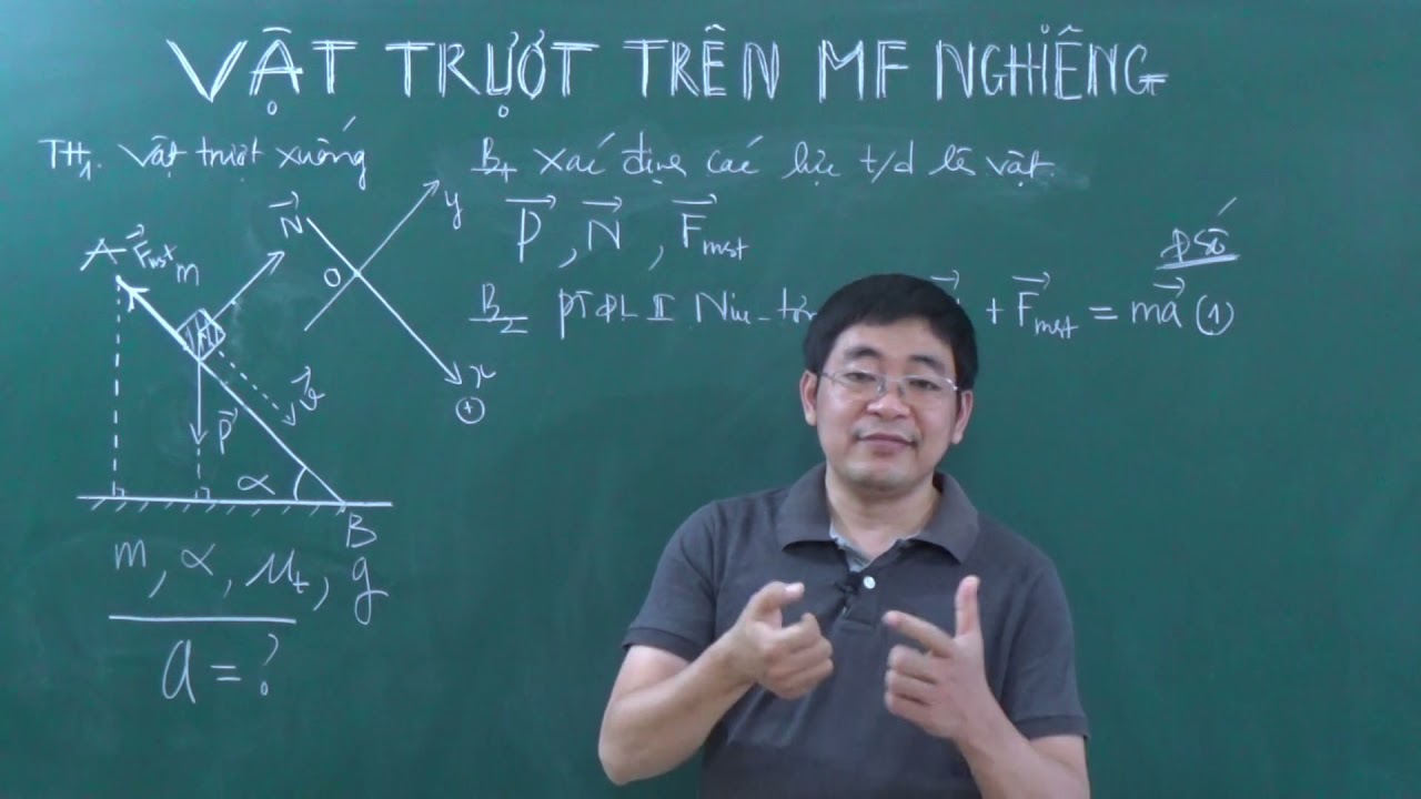 Tìm gia tốc của vật trượt trên mặt phẳng nghiêng || Chương trình SGK mới
