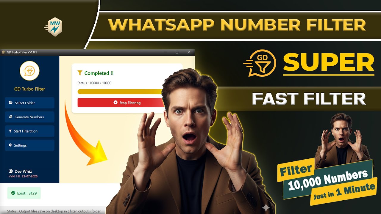 how to filter whatsapp number | whatsapp active number checker | WhatsApp filter tool