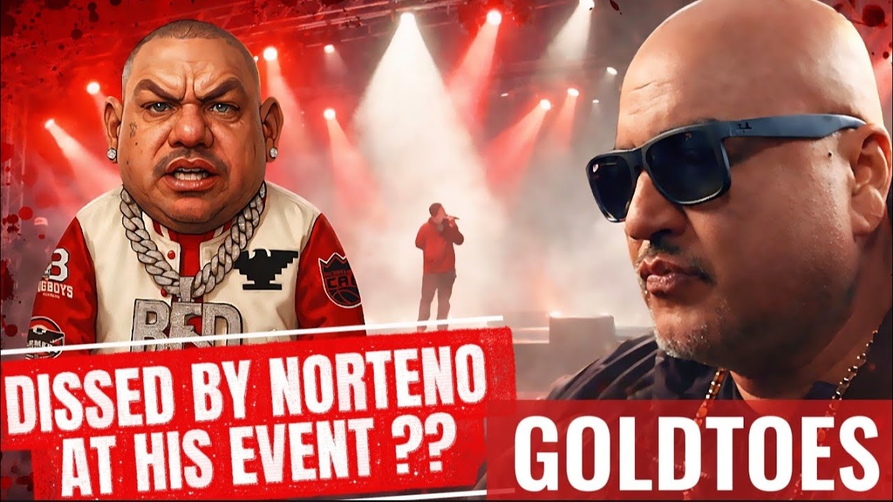 GOLDTOES DISSED BY ACTIVE NORTENO ON STAGE AT THE STREET LOW EVENT HE SPONSORED