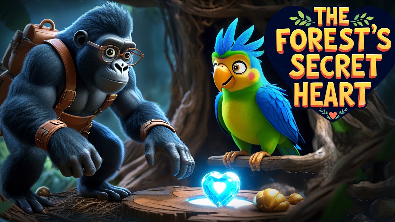 The Forest’s Secret Heart 🦜🦍 | English Moral Stories | Bedtime Stories