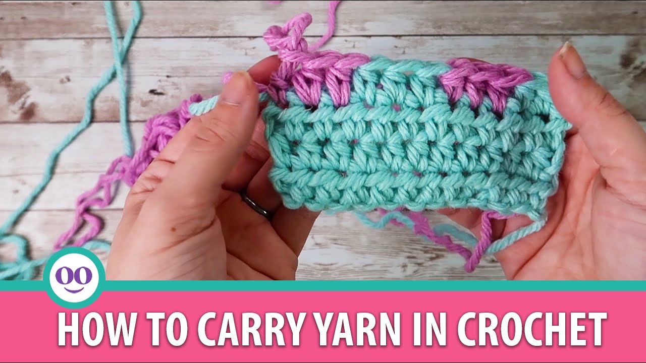 How to carry yarn in crochet!