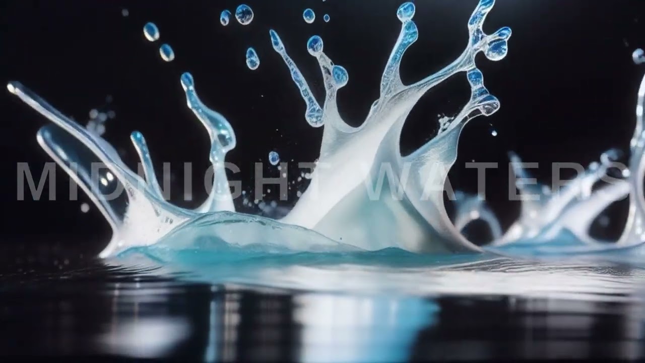 Splashing Water Enhanced With A Luxury Background Royalty-Free Video