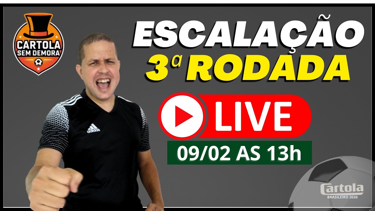 RODADA 03 - LIVE DICAS PARA MITAR DE NOVO  -  RD 2 - 91,48pts - CARTOLA FC 2026