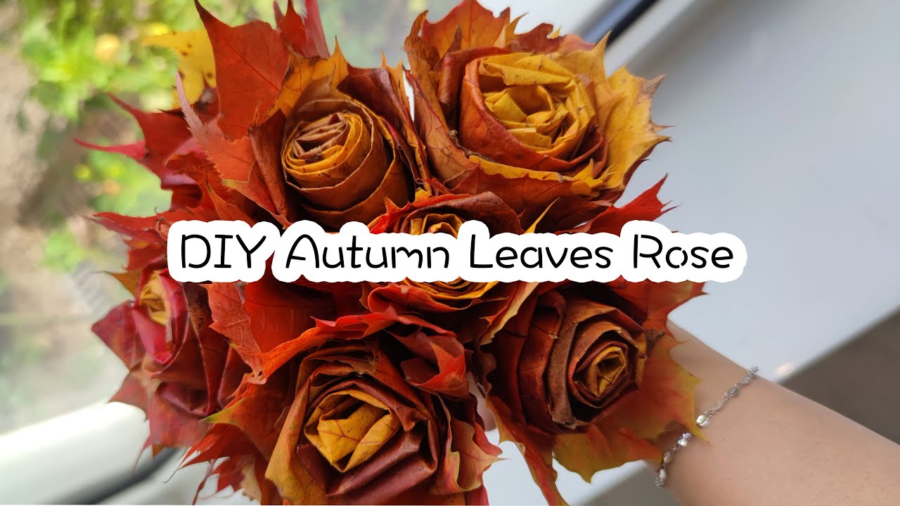 DIY Autumn Leaves Rose| Easy Fall Craft Tutorial