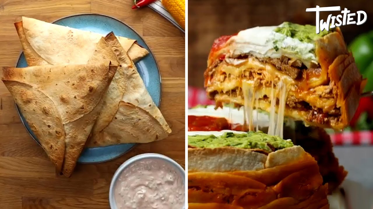Who doesn't want fajita crunch wraps bigger than their heads | Twisted | Spicy Fajita Recipes