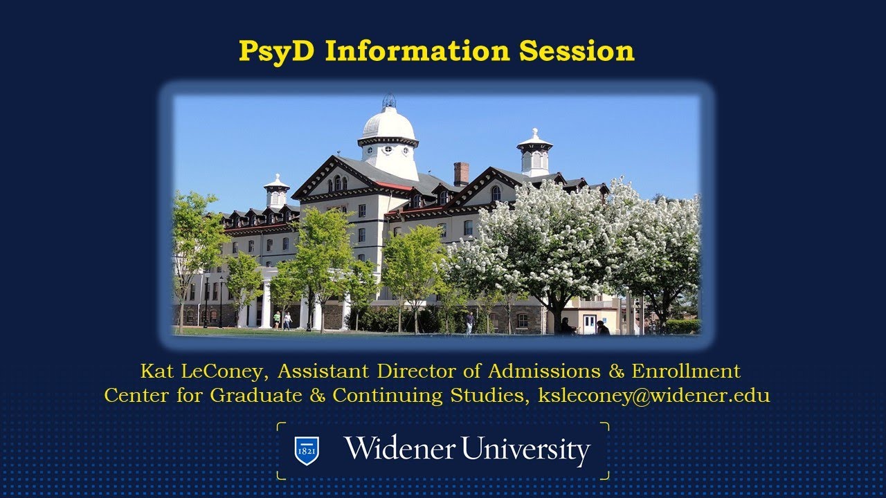 Widener PsyD Information Session - August 8, 2023