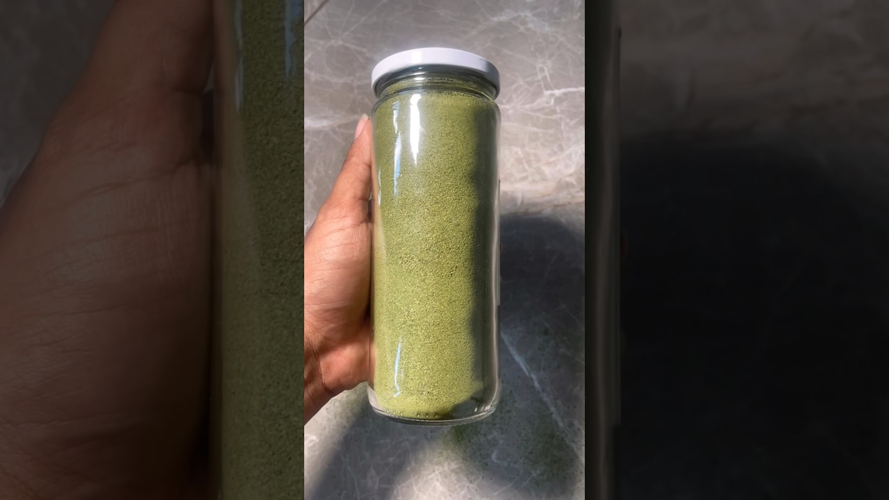Refreshing homemade curry leaves powder #food