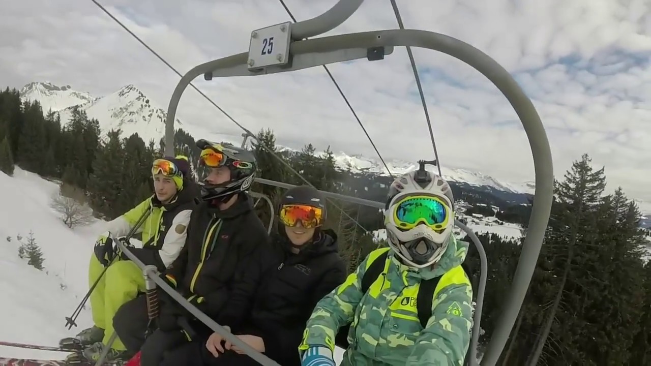 Praz De Lys Sommand Skiing Snowscoot Gopro Hero 3+ 2016